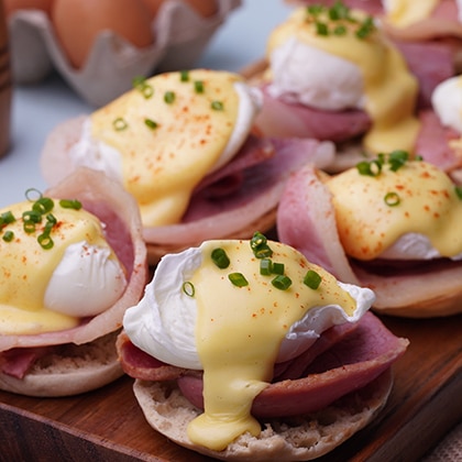 Country Ham and Eggs Benedict