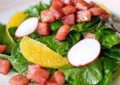 Spinach and Ham Salad